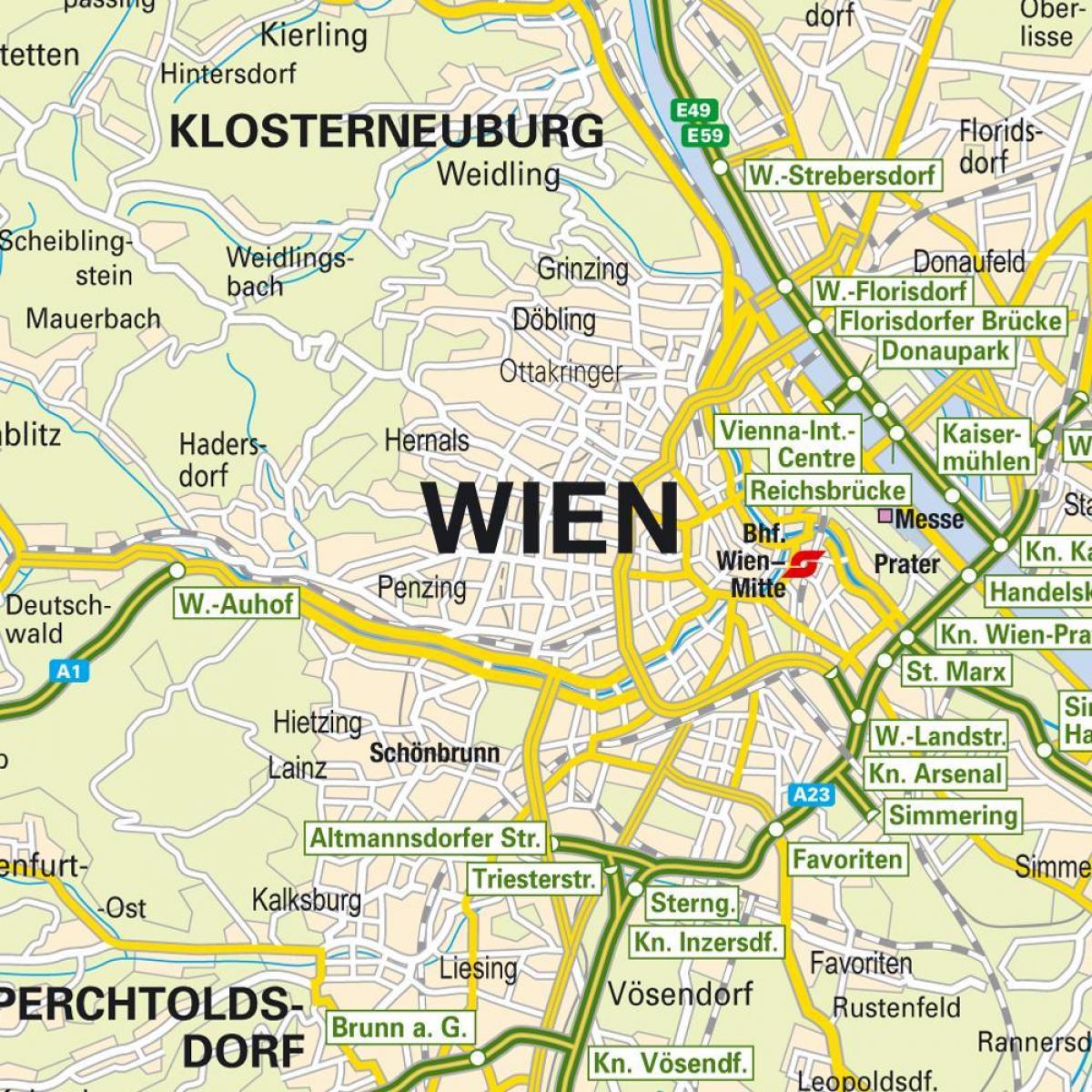 карта на Виена