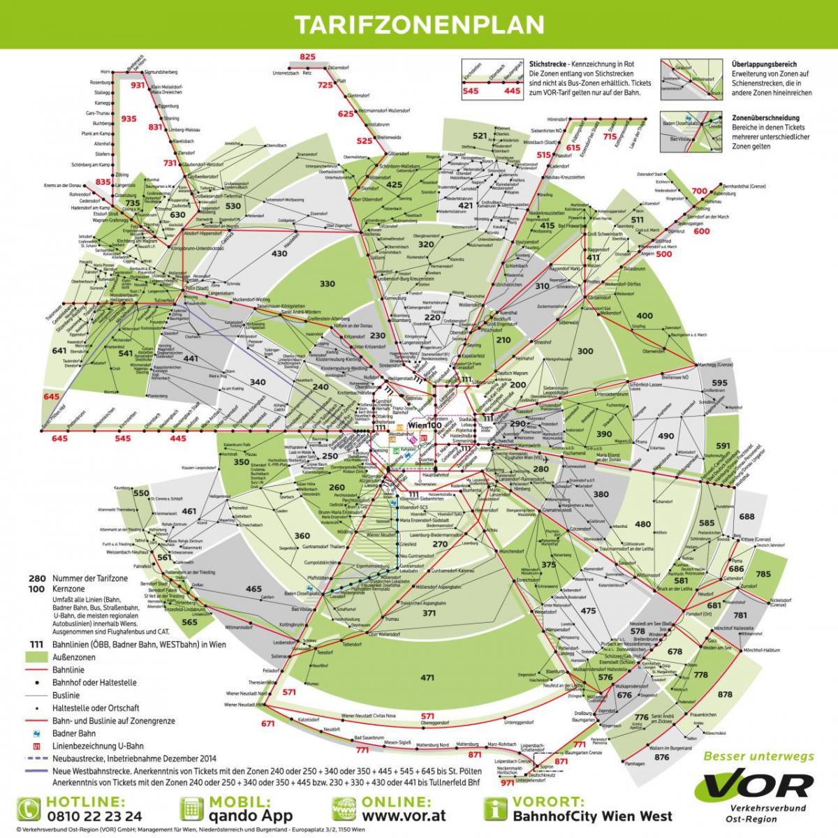 Карта на Виена, зона 
