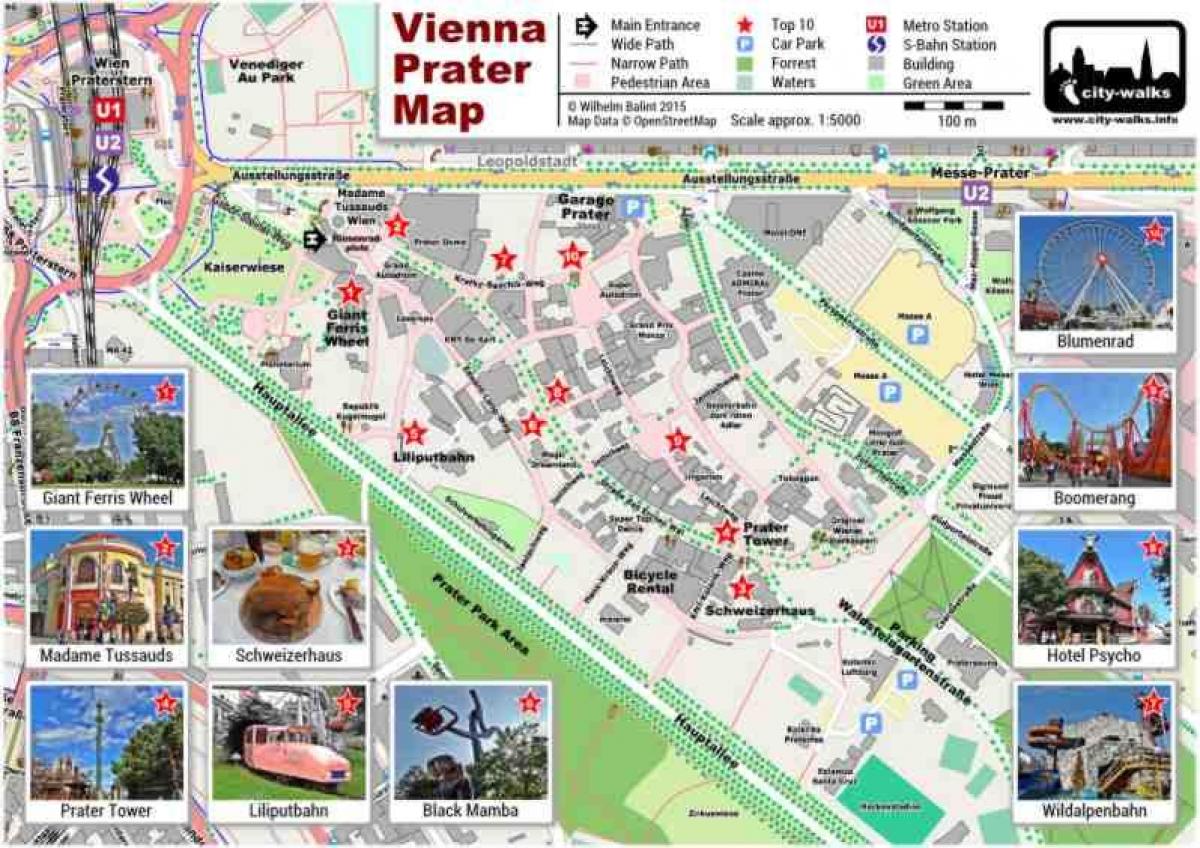 Карта Виенски парк и да се вози