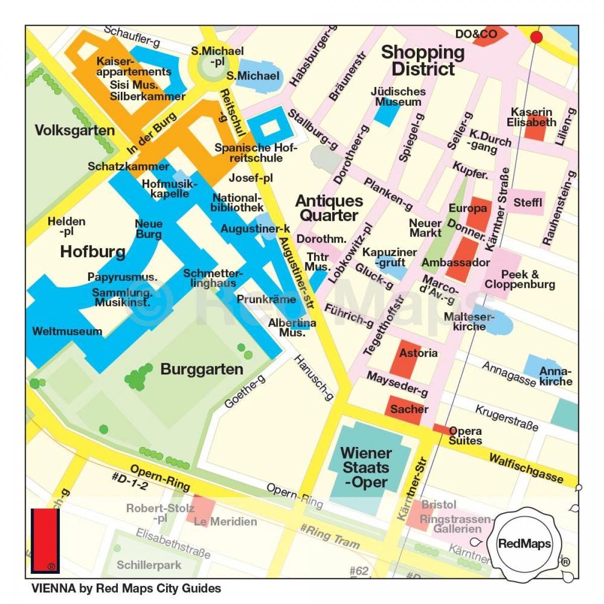 Карта на Виена магазини