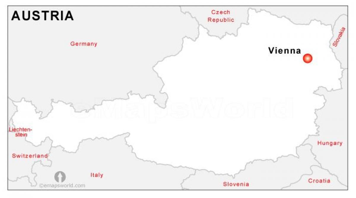 Карта на столицата на Австрия