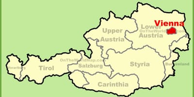 Карта на Виена място