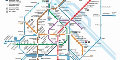 Карта на метрото Виена