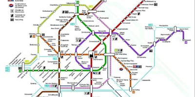 Виена метрото карта