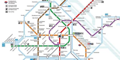 Виена карта на метрото 