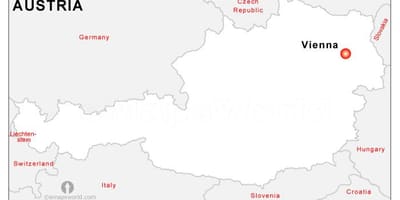 Карта на столицата на Австрия