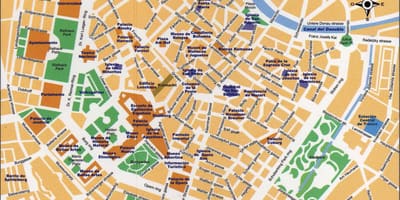 Карта на Централна улица във Виена