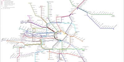 Виена strassenbahn картата