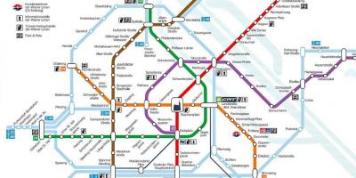 Виена карта на метрото 
