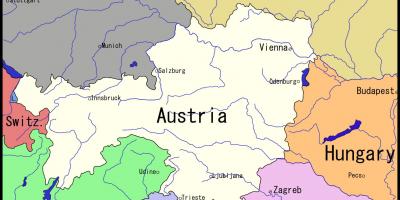 Карта на Виена и околностите