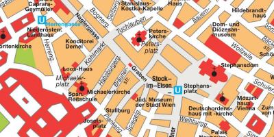 Виена центрум картата